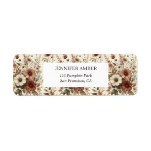 Vintage Cottagecore Watercolor Floral Earthy Roses