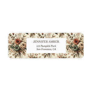 Vintage Cottagecore Watercolor Floral Earthy Roses