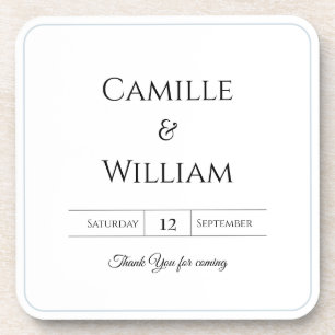 Vintage Cottagecore Wedding Table Coaster