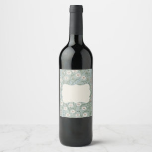 Vintage Cottagecore Wildflower Wine Label