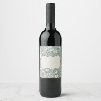 Vintage Cottagecore Wildflower Wine Label