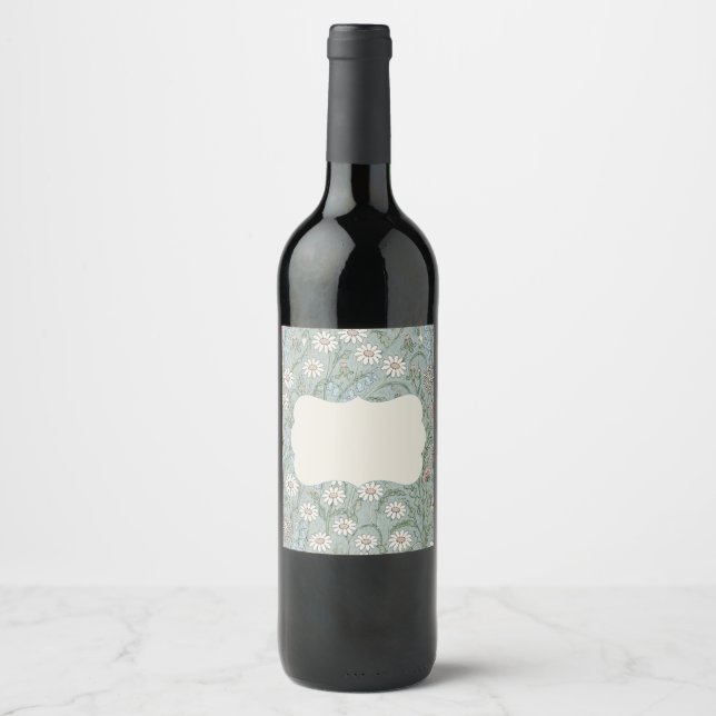 Vintage Cottagecore Wildflower  Wine Label (Front)