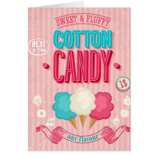 Vintage Cotton Candy Poster (Front)