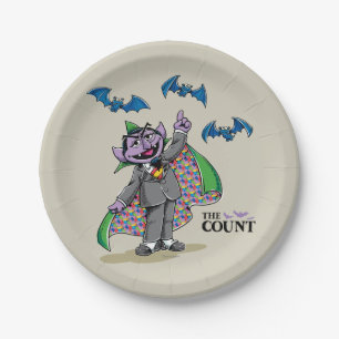 Vintage Count von Count Paper Plate