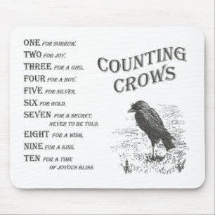 Vintage Counting Crow Rhyme Mousepad