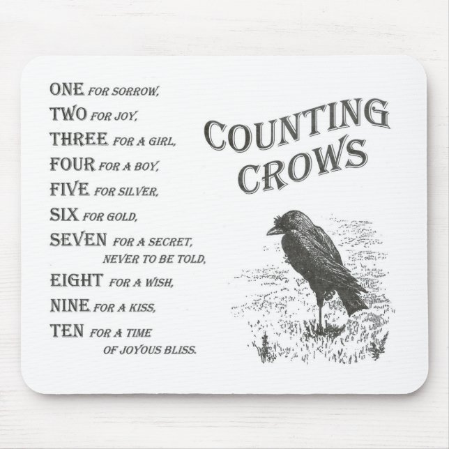 Vintage Counting Crow Rhyme Mousepad (Front)