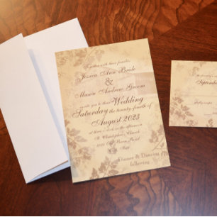 Vintage Country Barn Wedding Invitation