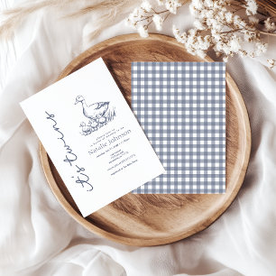 Vintage Country Charm Its Twins Baby Shower Invitation