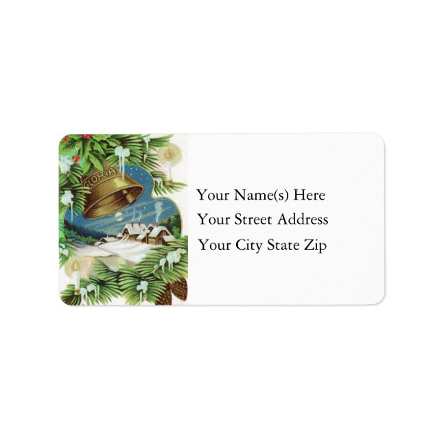 Vintage Country Christmas Label (Front)