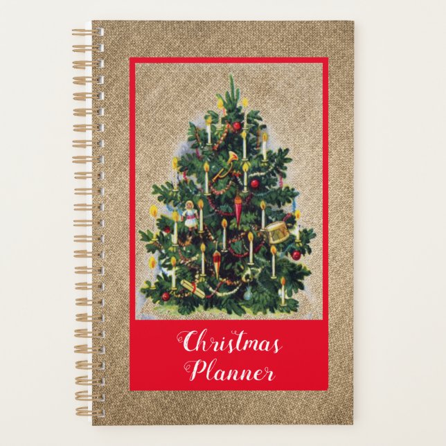 Vintage Country Christmas Tree Planner (Front)