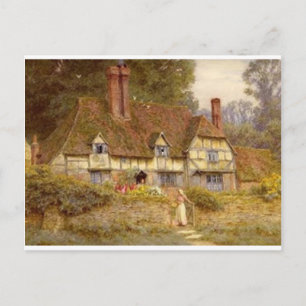 Vintage Country Estate Postcard