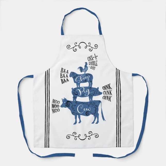 Vintage Country Farmhouse Apron (Front)