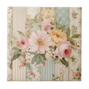 Vintage Country Floral Tile