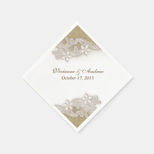 Vintage Country Gala Napkin (Corner)