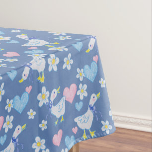 Vintage Country Geese Pattern Tablecloth