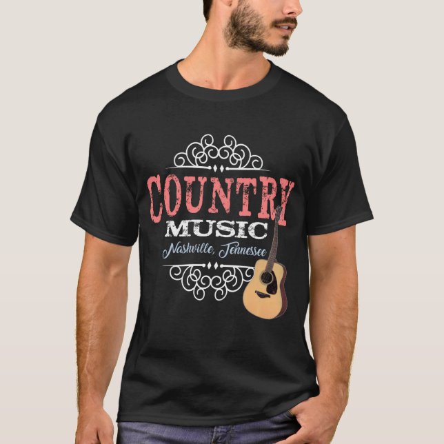 Vintage Country Music Nashville T-Shirts (Front)