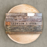 Vintage Country Nature Rustic Reclaimed Wood Business Card<br><div class="desc">Bleached aged wood planks in turquoise and white. A great card for nature lovers,  country music singers,  gardeners or anyone who works with recycled materials.</div>