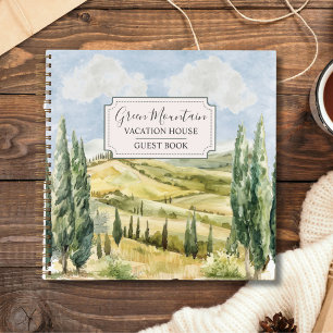 Vintage Country Nature Vacation House Guest Book