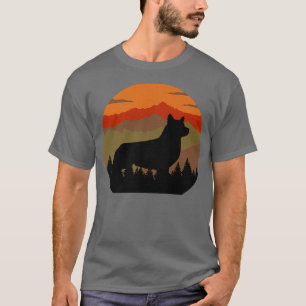 Vintage Country Rugged Retro Sky & Forest Corgi Do T-Shirt