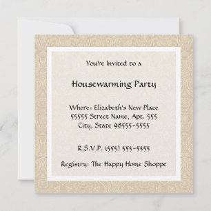 Vintage Country Style Quilt Housewarming Party Invitation