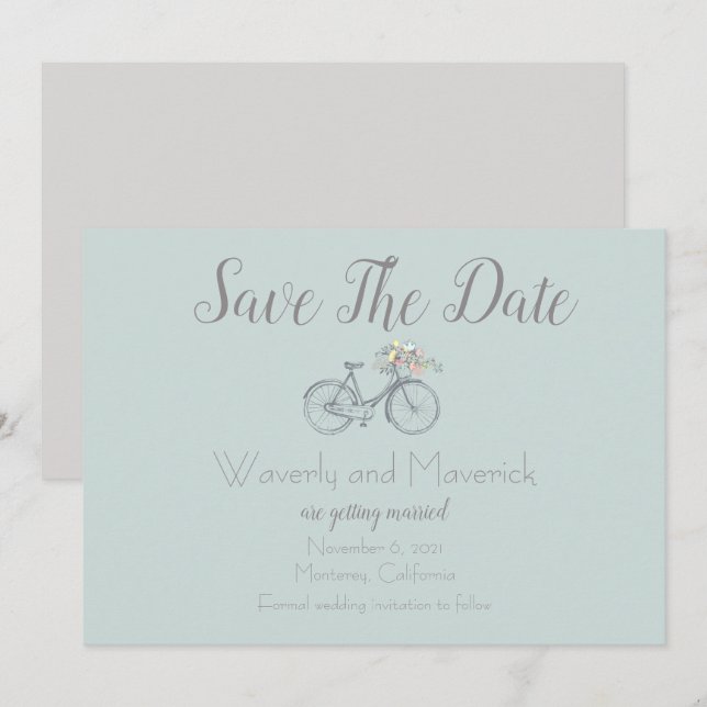 Vintage Country Wedding  Magnet Save The Date (Front/Back)