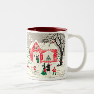 Vintage Countryside Greetings Mug