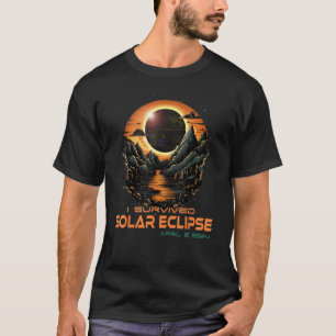 Vintage Countryside I Survived Total Solar Eclipse T-Shirt