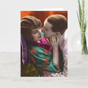 Vintage Couple Holiday Card