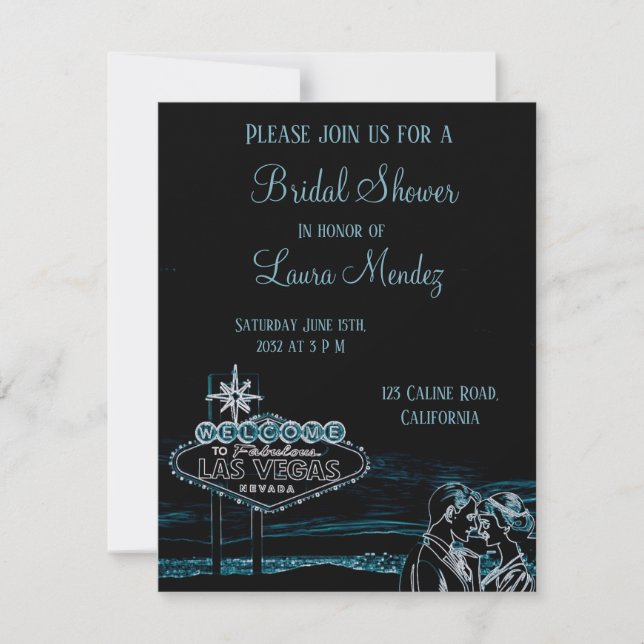 vintage couple in love invitation (Front)