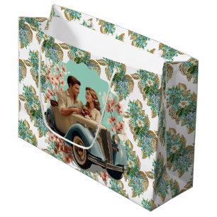 Vintage Couple  Large Gift Bag