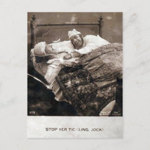 Vintage Couple Stop Tickling 1906 Postcard