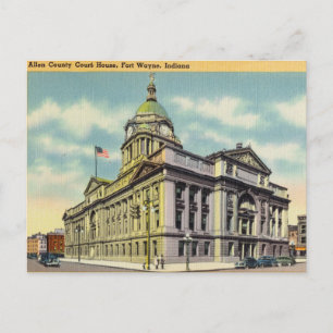 Vintage, Court House, Fort Wayne, Indiana Postcard