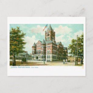 Vintage Court House, Grand Rapids, Michigan Postcard
