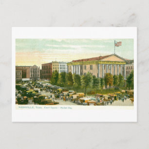 Vintage Court Square, Nashville, Tennessee Postcard