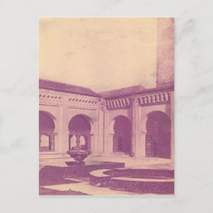 Vintage Courtyard, Algeria 1910 Postcard