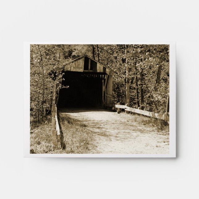 Vintage Covered Bridge Envelopes (Front)