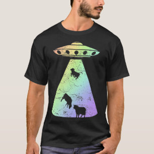 Vintage Cow Abduction Roswell Retro T-Shirt