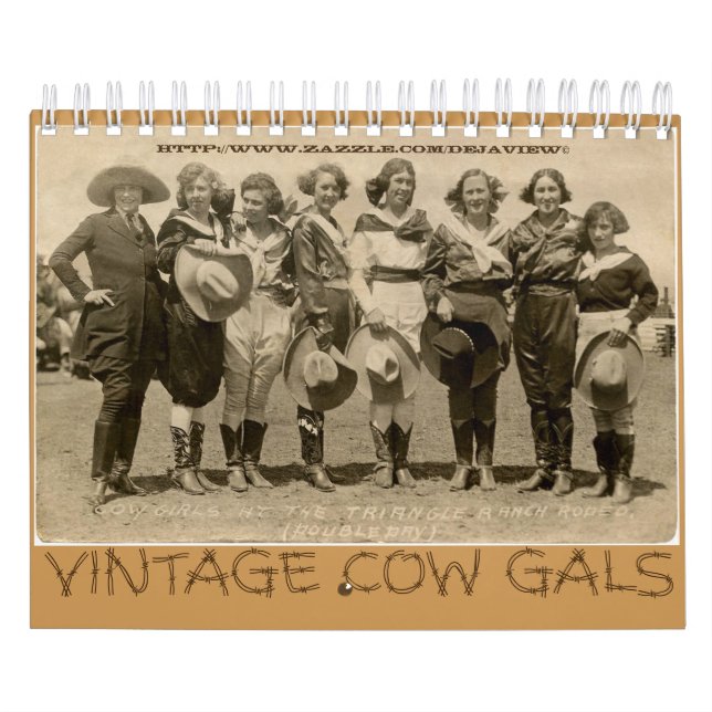 "Vintage Cow Gals" Calendar (Cover)