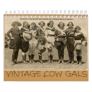 "Vintage Cow Gals" Calendar