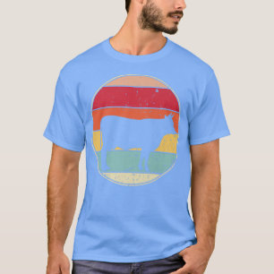 Vintage Cow Lover Retro Cow Animal Lover Farmer Pa T-Shirt