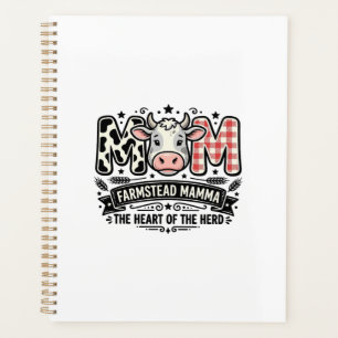 Vintage Cow Mum Farm Animal Mothers Day Planner