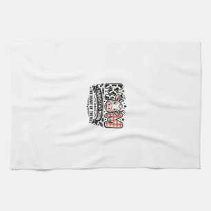 Vintage Cow Mum Farm Animal Mothers Day Tea Towel
