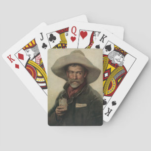 Vintage Cowboy Beer Ad Litho Playing Cards