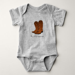 Vintage cowboy boots baby bodysuit