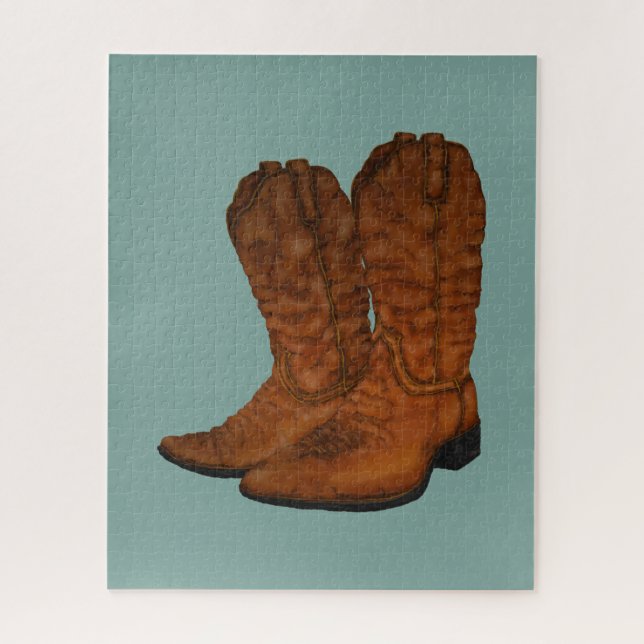 Vintage cowboy boots jigsaw puzzle (Vertical)