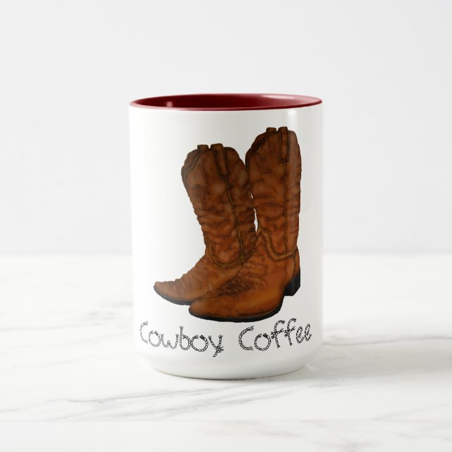 Vintage cowboy boots mug (Center)