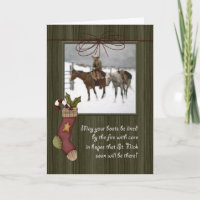Vintage Cowboy Christmas Barnwood