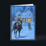 Vintage Cowboy Christmas Holiday Card<br><div class="desc">Vintage cowboy Christmas design.</div>