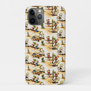 Vintage Cowboy Cowgirl Country Kids Pony Cactus Case-Mate iPhone Case