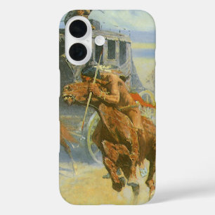 Vintage Cowboy, Downing the Nigh Leader, Remington iPhone 16 Case